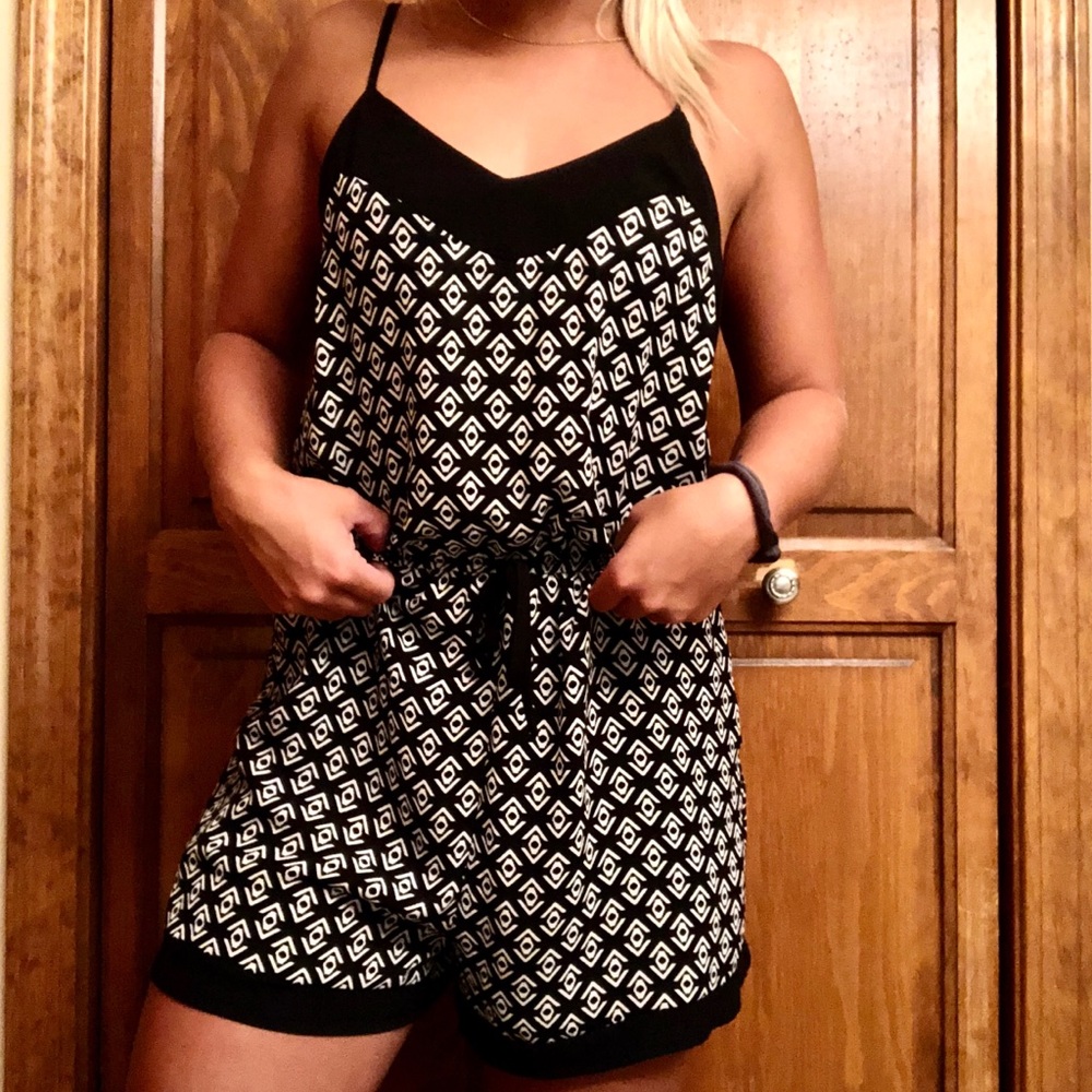 Black and White designed romper ✨